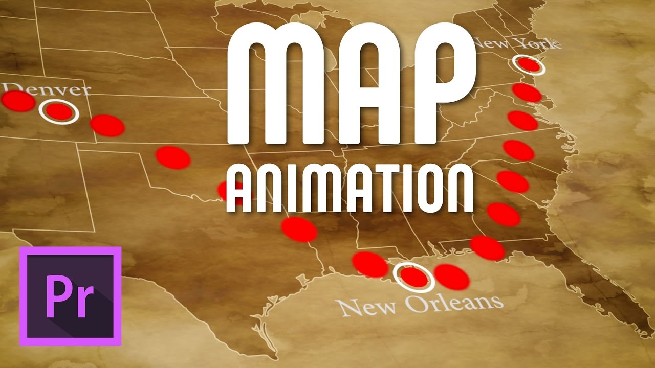 travel map after effects template free download